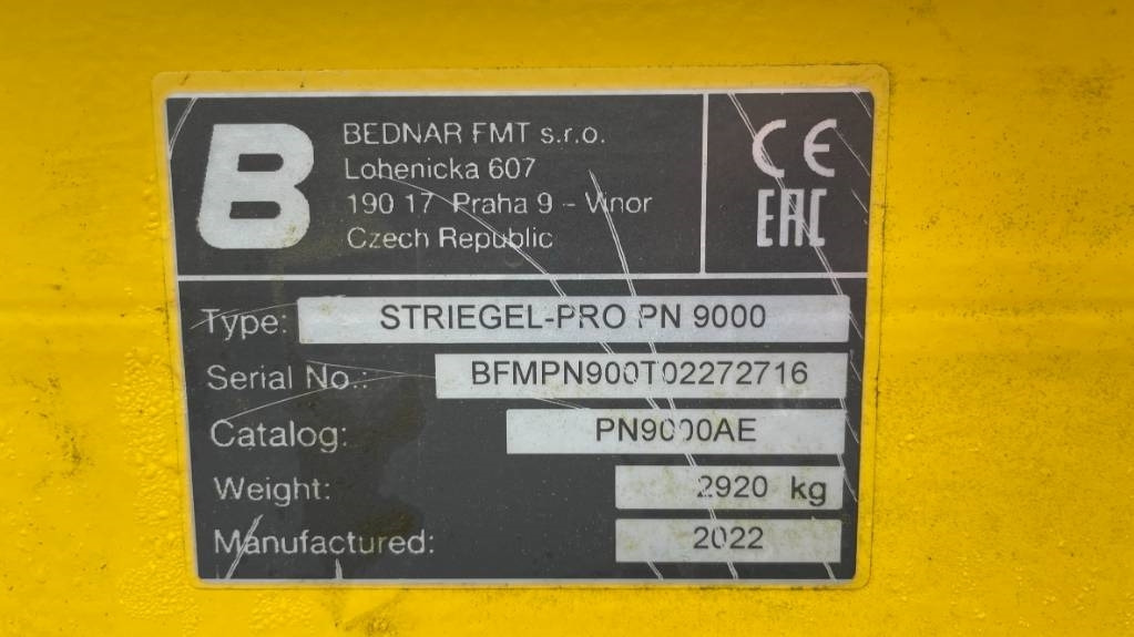 Bednar Striegel PN 9000 - Herse étrille: photos 2 Bednar Striegel PN 9000 - Herse étrille: photos 2