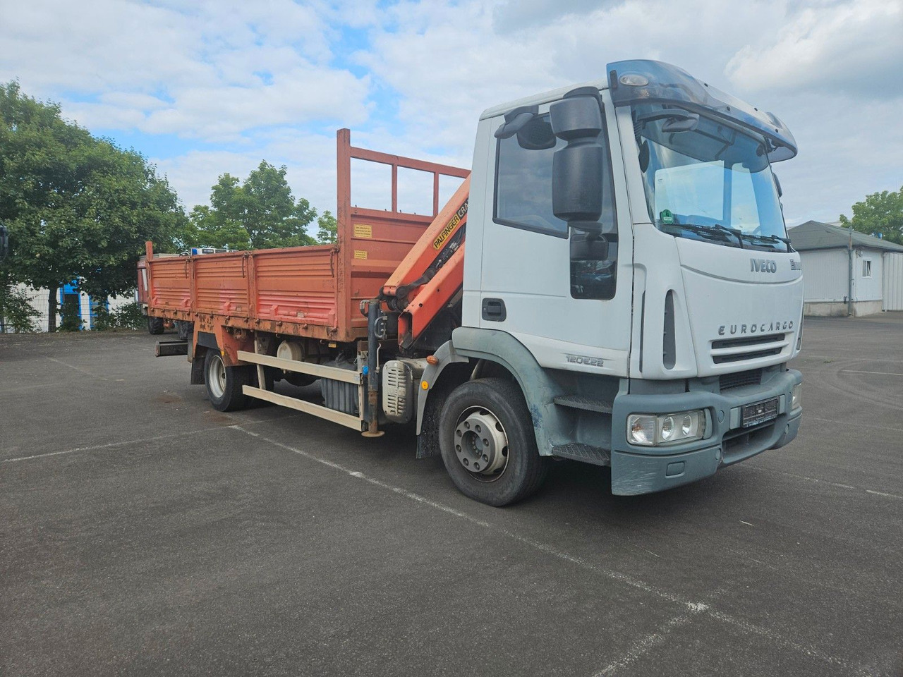 Iveco ML120E22 Pritsche mit Kran Palfinger Funck - Camion plateau, Camion grue: photos 2 Iveco ML120E22 Pritsche mit Kran Palfinger Funck - Camion plateau, Camion grue: photos 2