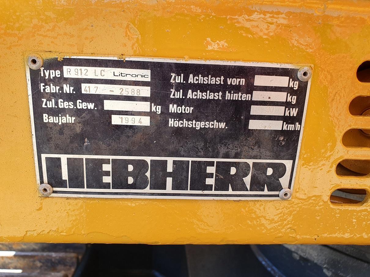 Pelle sur chenille Liebherr R 912 LIT: photos 10