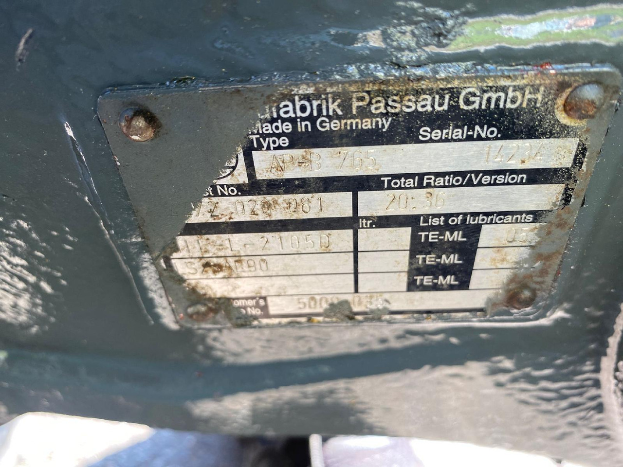 Liebherr ZF APL B 765 aus LH A904 LIT - Essieu et pièces pour Engins de chantier: photos 3 Liebherr ZF APL B 765 aus LH A904 LIT - Essieu et pièces pour Engins de chantier: photos 3