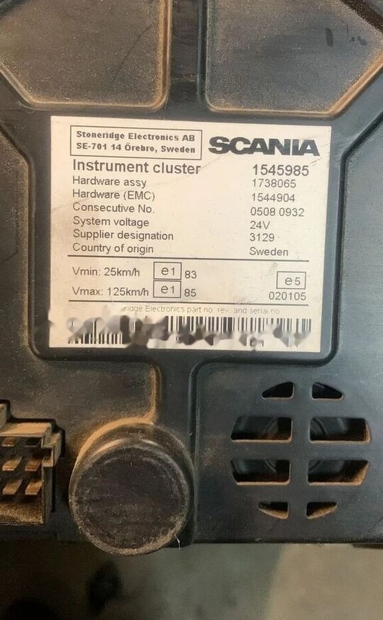 Scania Zegary Liczniki R 1545985 1738065 1544904 1545985 Scania truck - Panel de instrumentos pour Camion: photos 2 Scania Zegary Liczniki R 1545985 1738065 1544904 1545985 Scania truck - Panel de instrumentos pour Camion: photos 2