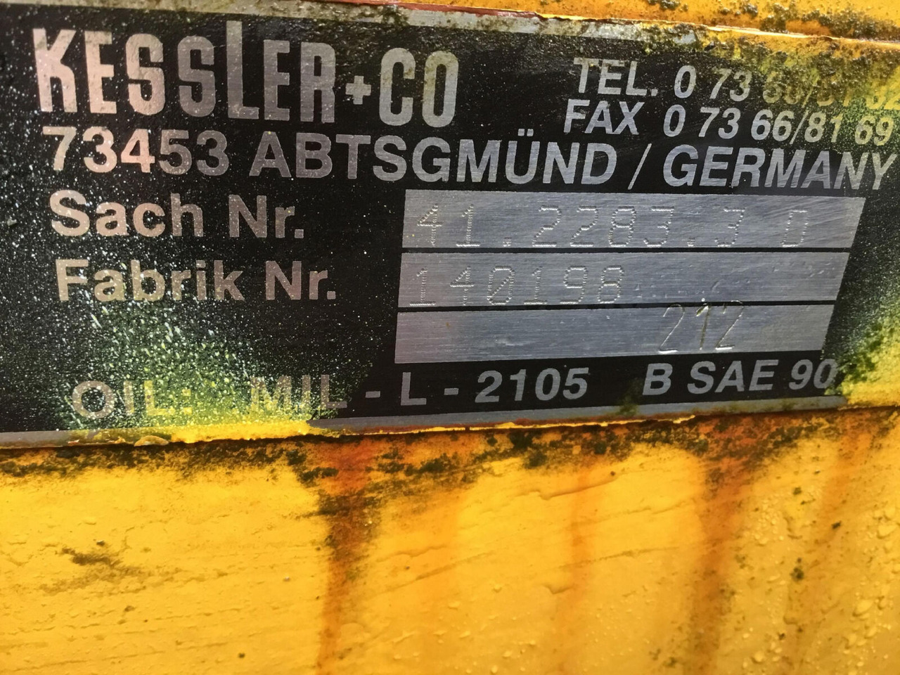 Kessler axle 41.2283.3D - Essieu et pièces pour Grue mobile: photos 5 Kessler axle 41.2283.3D - Essieu et pièces pour Grue mobile: photos 5