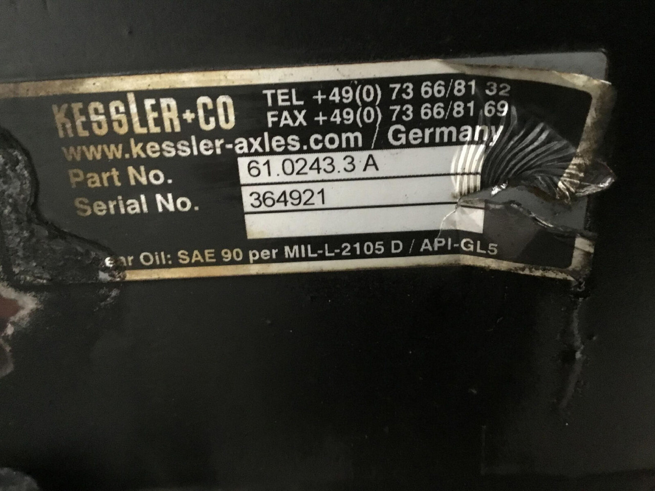 Essieu et pièces pour Grue mobile Kessler axle: photos 9