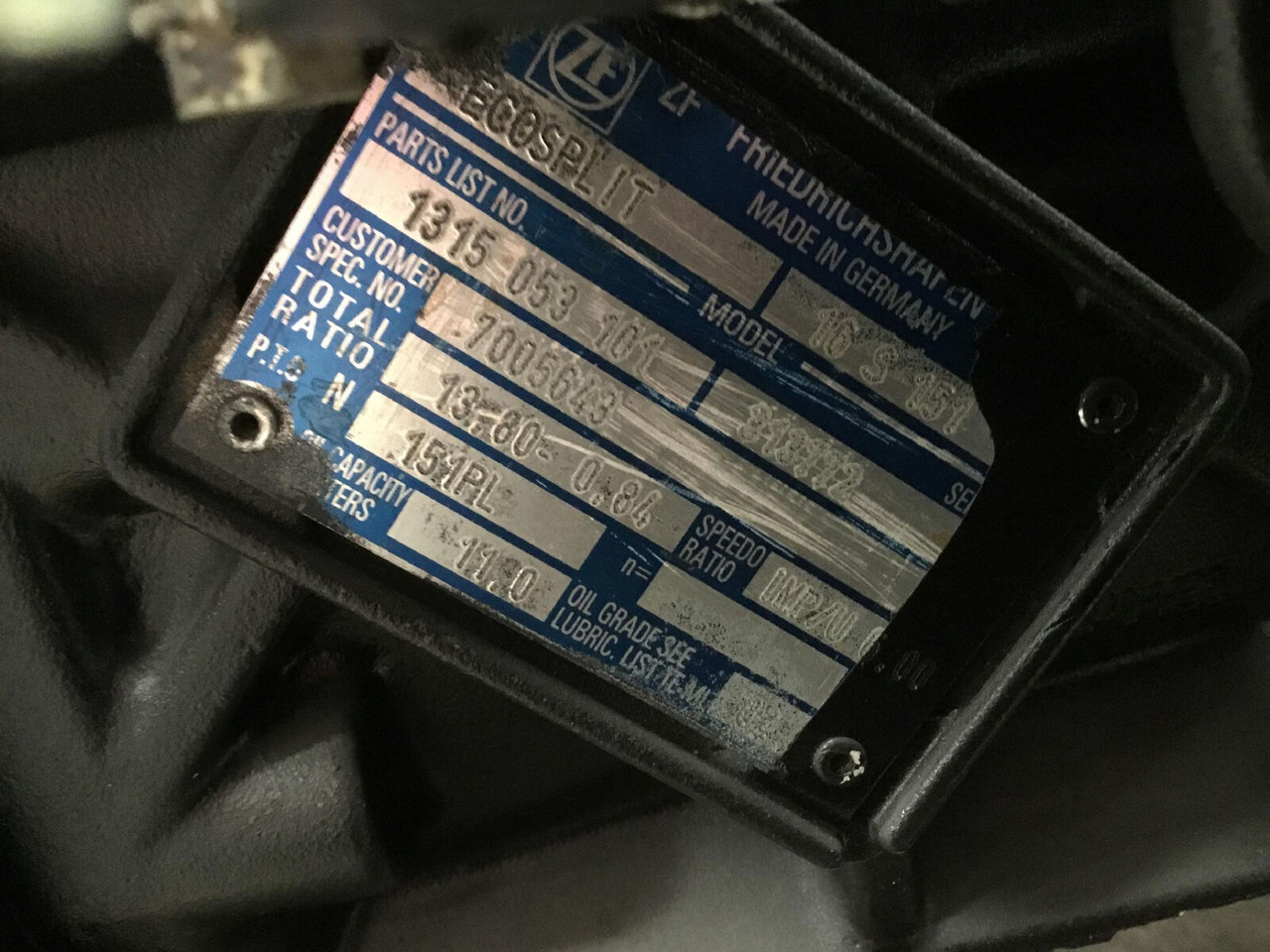 ZF ATF 60-4 gearbox EcoSplit 16-S-151 - Boîte de vitesse pour Grue mobile: photos 5 ZF ATF 60-4 gearbox EcoSplit 16-S-151 - Boîte de vitesse pour Grue mobile: photos 5