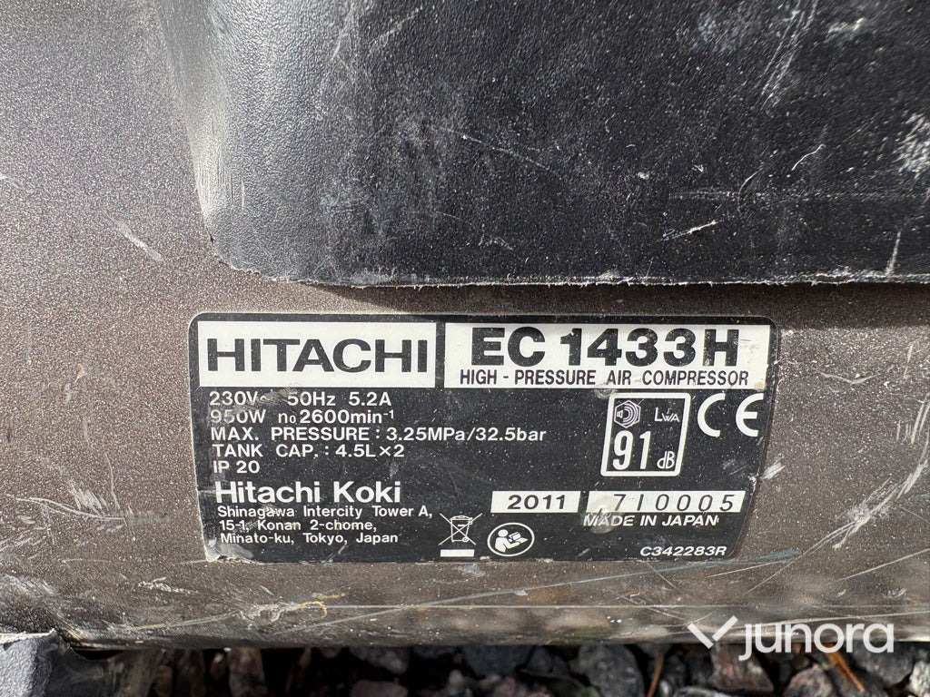 Högtryckskompressor - Hitachi EC 1433H - Compresseur d'air: photos 5 Högtryckskompressor - Hitachi EC 1433H - Compresseur d'air: photos 5