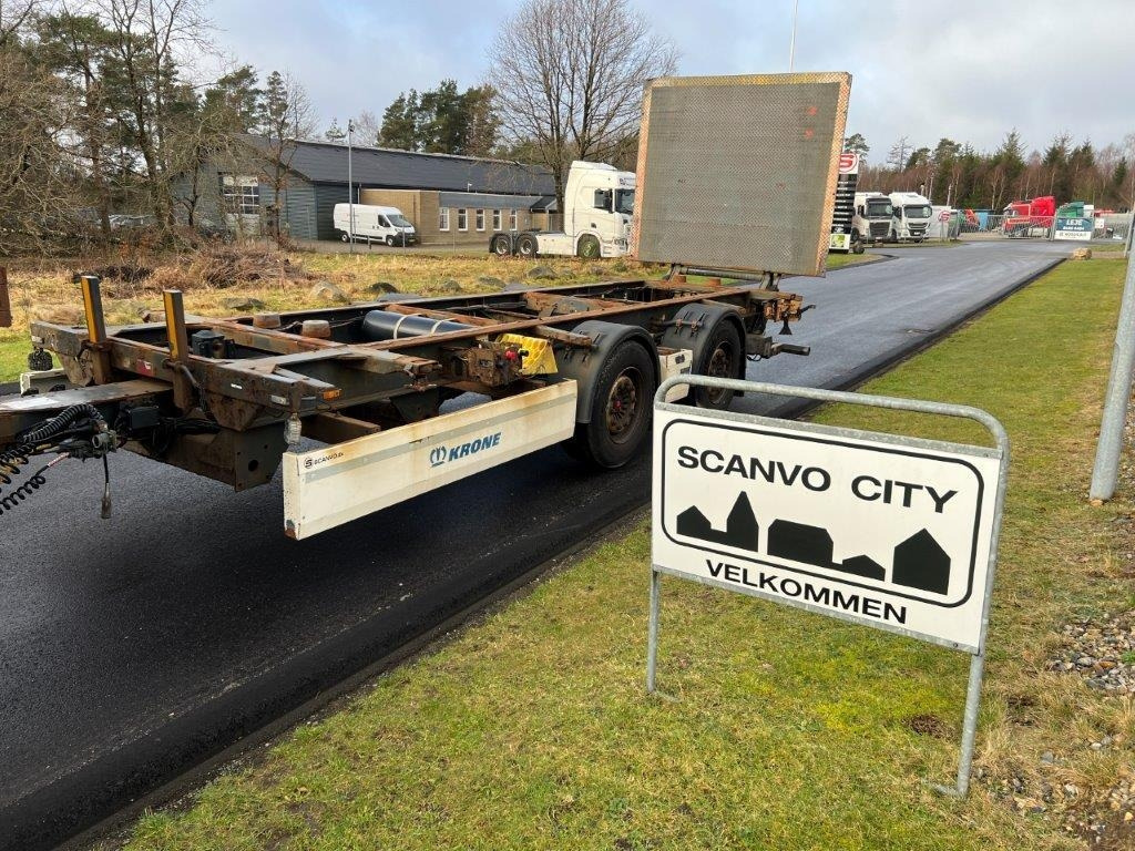 Krone ZZW 18 EL containerlåse - zepro lift - Remorque porte-conteneur/ Caisse mobile: photos 1 Krone ZZW 18 EL containerlåse - zepro lift - Remorque porte-conteneur/ Caisse mobile: photos 1