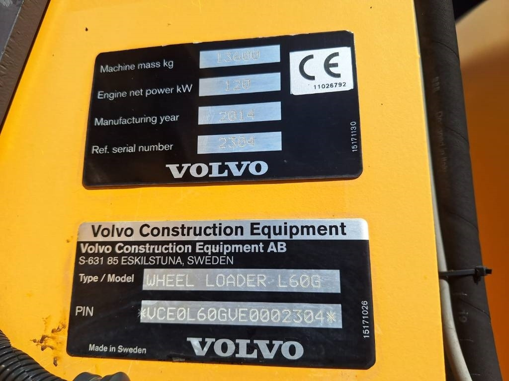 Volvo L60G VIPUOHJAUS  — crédit-bail Volvo L60G VIPUOHJAUS: photos 16