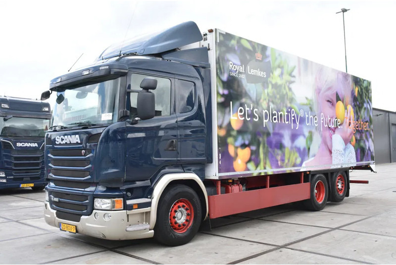 Scania R450 HL 6x2 + THERMO KING TS-300 - RETARDER - WHEELBASE: 510 CM - AIRCO - - Camion frigorifique: photos 2 Scania R450 HL 6x2 + THERMO KING TS-300 - RETARDER - WHEELBASE: 510 CM - AIRCO - - Camion frigorifique: photos 2