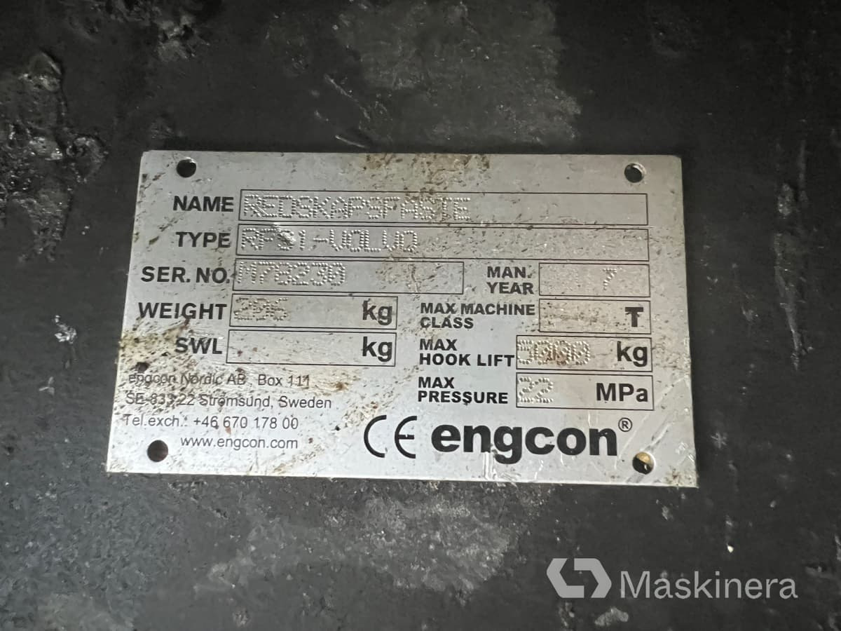 Accessoire pour Engins de chantier Redskapsfäste B20 Engcon RFS1: photos 8 Accessoire pour Engins de chantier Redskapsfäste B20 Engcon RFS1: photos 8