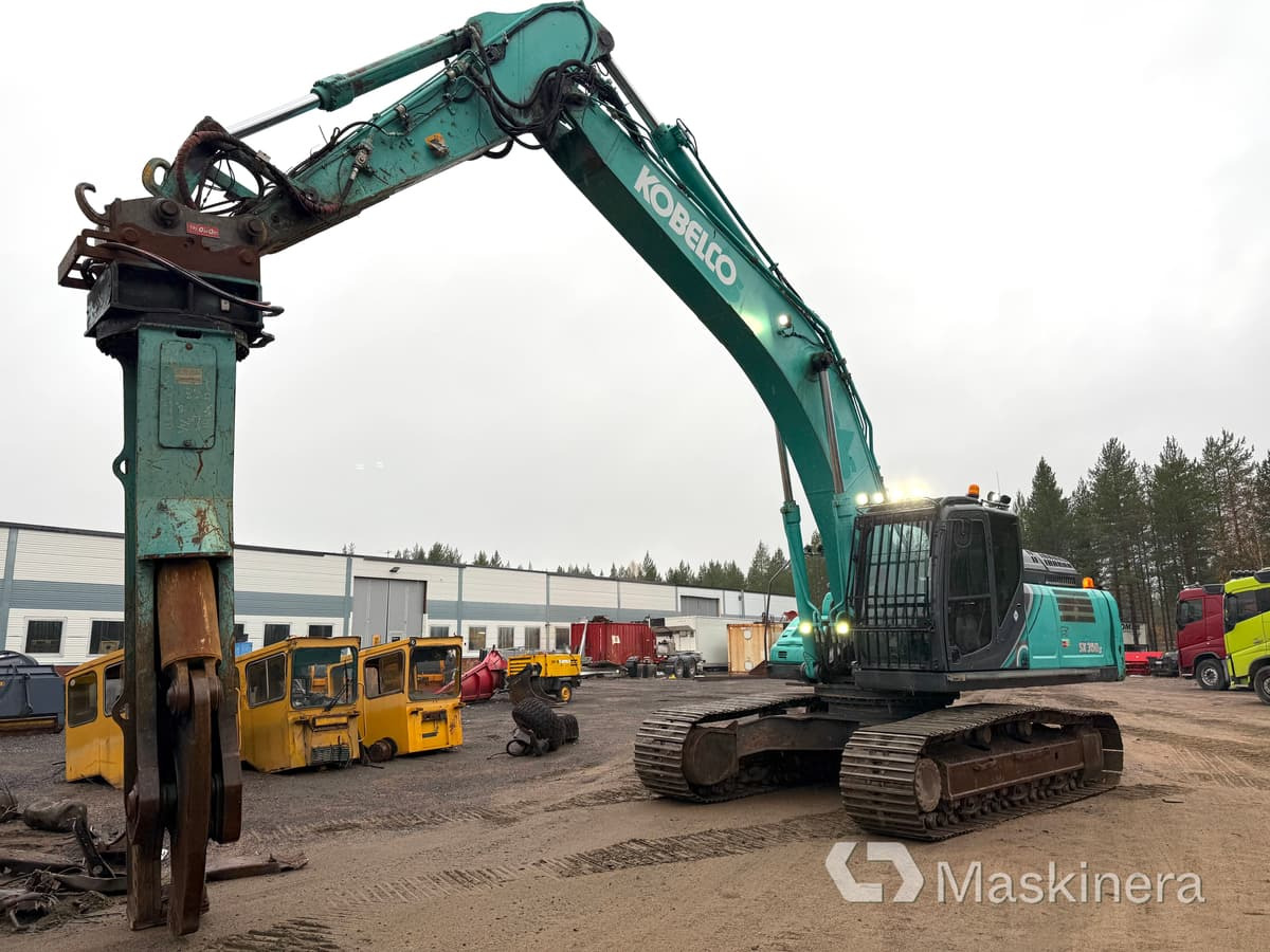 Grävmaskin Kobelco SK350LC-10 med stålsax - Pelle sur chenille: photos 1 Grävmaskin Kobelco SK350LC-10 med stålsax - Pelle sur chenille: photos 1