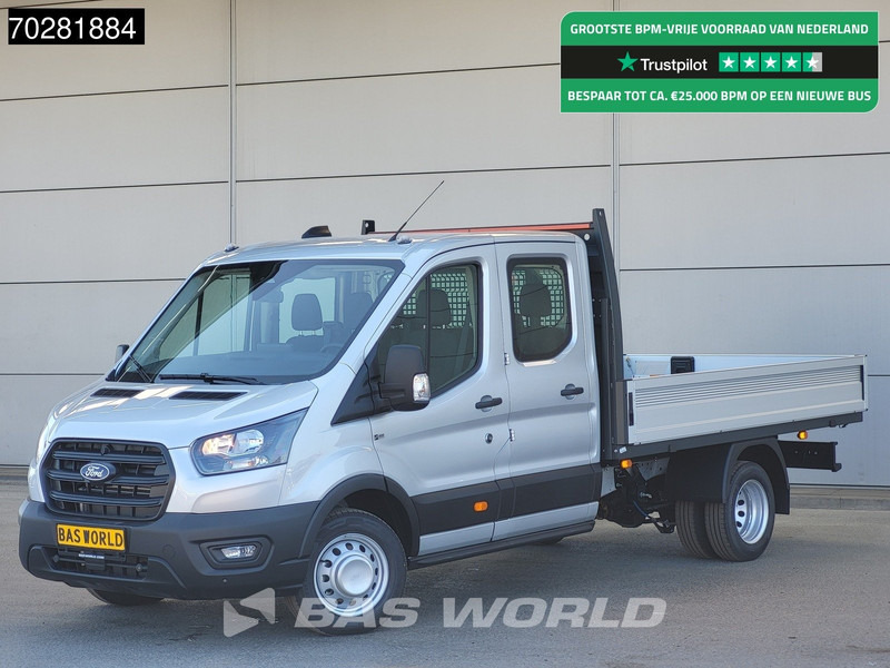 Ford Transit 170pk Automaat Dubbel Cabine 3500kg Trekhaak Open Laadbak Pritsche SYNC4 scherm CarPlay Camera Airco Trekhaak Cruise control - Utilitaire plateau: photos 1 Ford Transit 170pk Automaat Dubbel Cabine 3500kg Trekhaak Open Laadbak Pritsche SYNC4 scherm CarPlay Camera Airco Trekhaak Cruise control - Utilitaire plateau: photos 1
