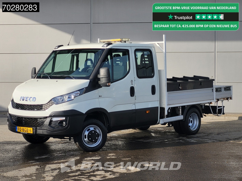 Iveco Daily 50C17 3,0L Automaat HIAB 017T-2 DC Open laadbak Dubbellucht Airco Euro6 Pickup Crane Kraanwagen Pritsche Airco Dubbel cabine - Utilitaire plateau: photos 1 Iveco Daily 50C17 3,0L Automaat HIAB 017T-2 DC Open laadbak Dubbellucht Airco Euro6 Pickup Crane Kraanwagen Pritsche Airco Dubbel cabine - Utilitaire plateau: photos 1