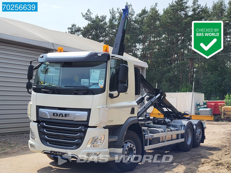 DAF CF 450 6X2 NEW 20T HOOK Lift+Lenkachse Euro 6 - Camion ampliroll: photos 1 DAF CF 450 6X2 NEW 20T HOOK Lift+Lenkachse Euro 6 - Camion ampliroll: photos 1