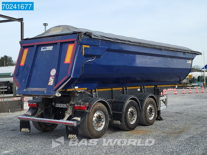 Semi-remorque benne MOL MO4DAST3 3 axles 27m3 Liftachse Steel Tipper Hardox: photos 5