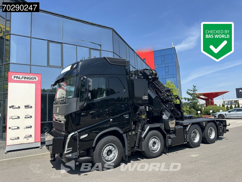 Volvo FH 540 FH 8X4 NEW! Palfinger PK1050 TEC G Crane Kran + JIB Winch Dynamic Steering Navi - Camion plateau, Camion grue: photos 1 Volvo FH 540 FH 8X4 NEW! Palfinger PK1050 TEC G Crane Kran + JIB Winch Dynamic Steering Navi - Camion plateau, Camion grue: photos 1