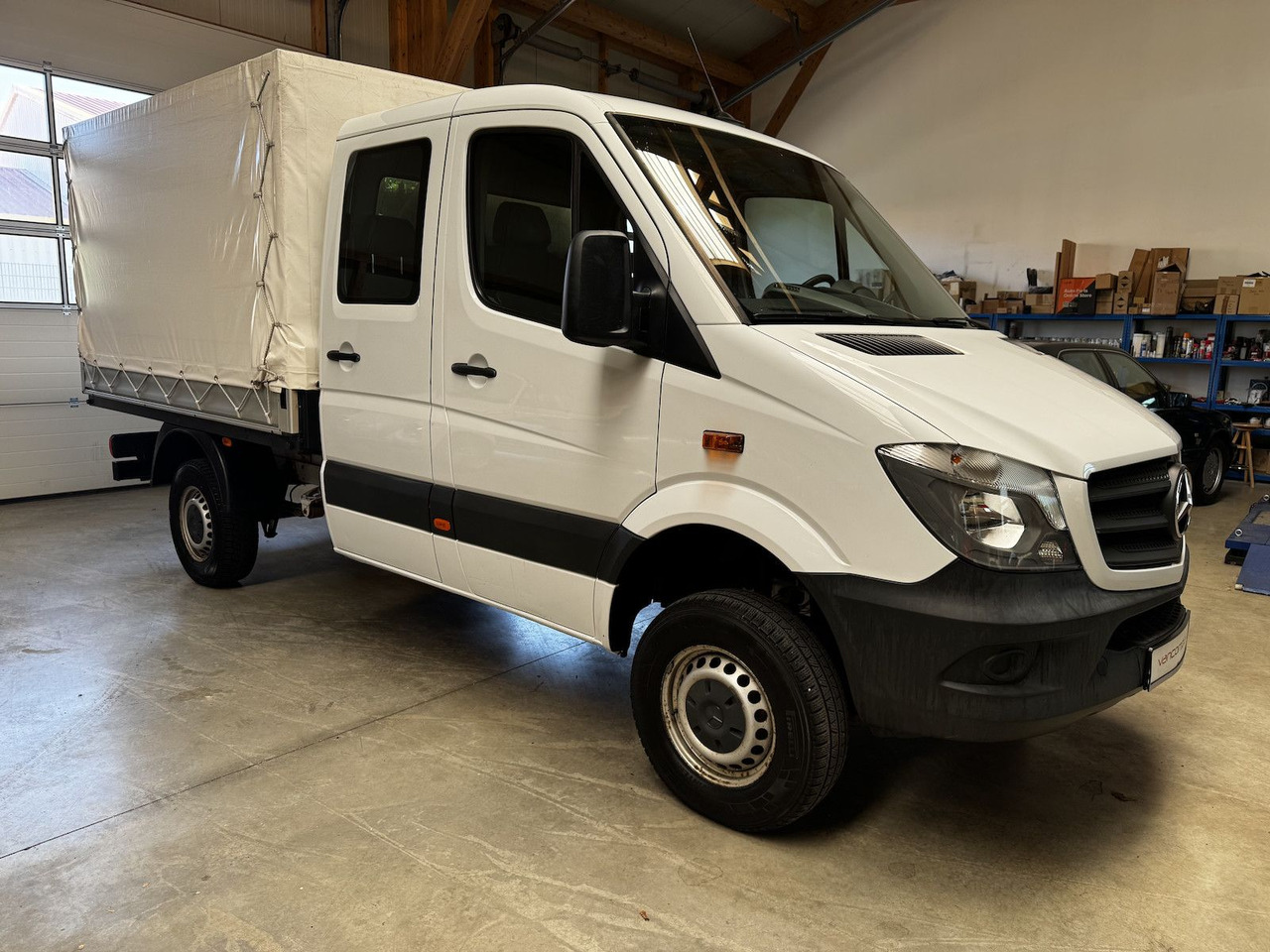 Mercedes-Benz Sprinter 316 CDI Doka 4x4 Allrad Plane - Utilitaire rideaux coulissants (PLSC), Utilitaire double cabine: photos 1 Mercedes-Benz Sprinter 316 CDI Doka 4x4 Allrad Plane - Utilitaire rideaux coulissants (PLSC), Utilitaire double cabine: photos 1