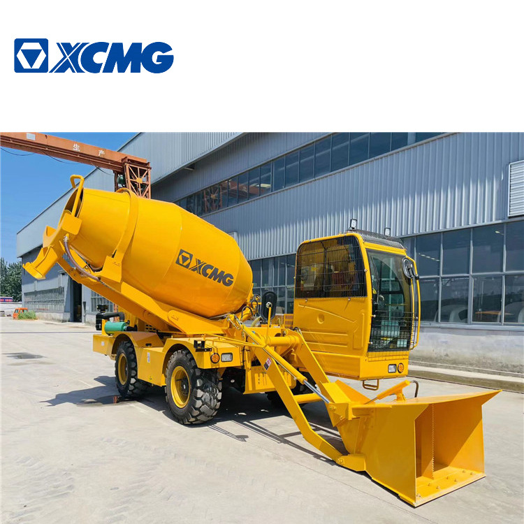 XCMG 4m3 Self-Loading Mobile Concrete Mixer Truck Automatic Concrete Mixer for Sale - Bétonnière: photos 1 XCMG 4m3 Self-Loading Mobile Concrete Mixer Truck Automatic Concrete Mixer for Sale - Bétonnière: photos 1