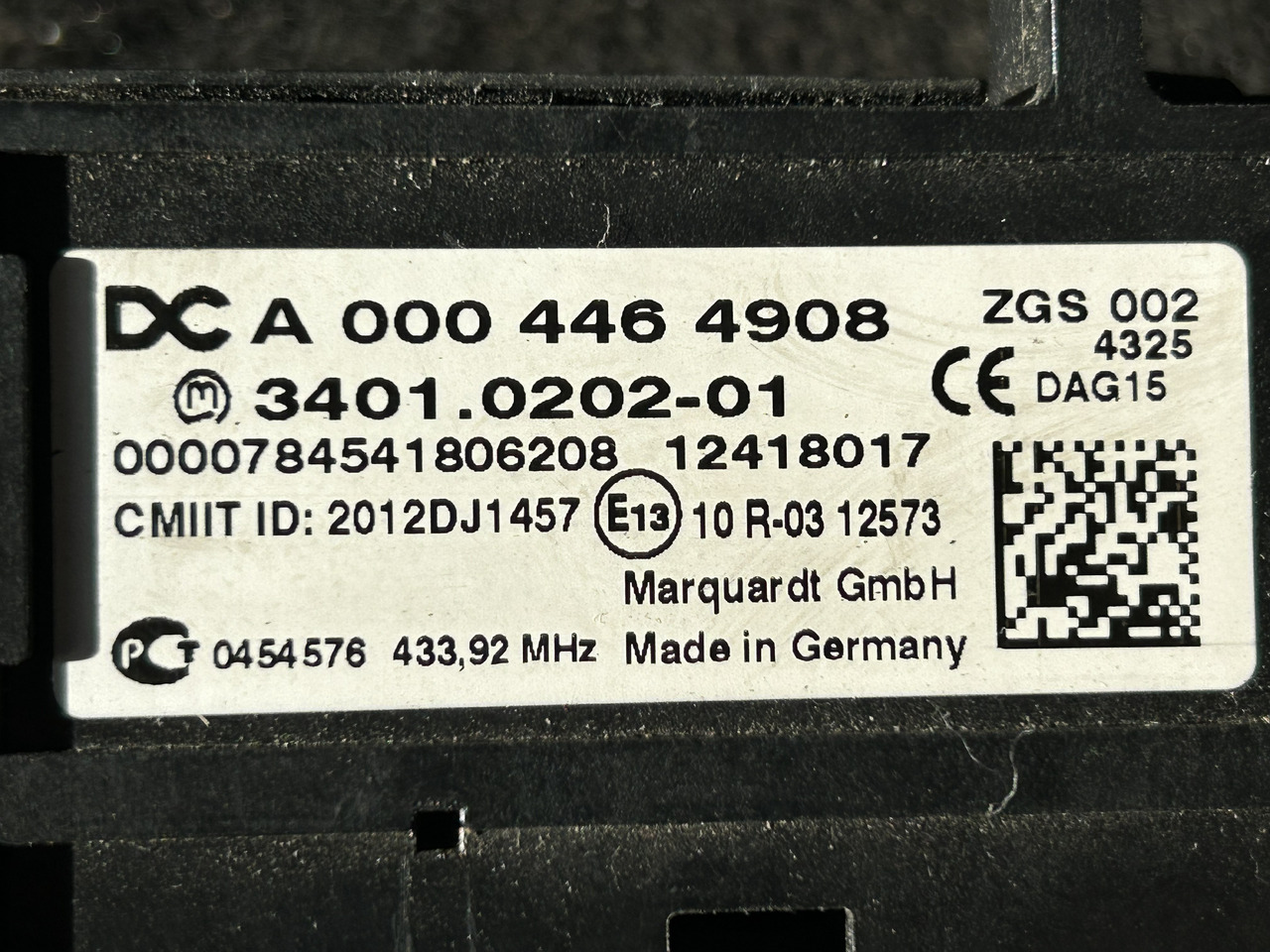 MERCEDES-BENZ ACTROS MP4 START/STOP IGNITION SWITCH - Panel de instrumentos pour Camion: photos 5 MERCEDES-BENZ ACTROS MP4 START/STOP IGNITION SWITCH - Panel de instrumentos pour Camion: photos 5