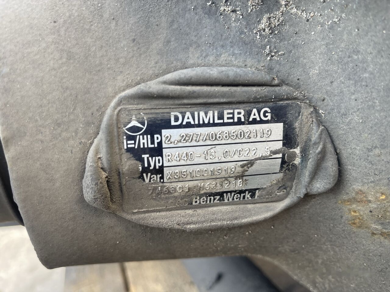 Mercedes-Benz R440-13 2.277 Mercedes-Benz MP4 truck - Essieu arrière pour Camion: photos 5 Mercedes-Benz R440-13 2.277 Mercedes-Benz MP4 truck - Essieu arrière pour Camion: photos 5