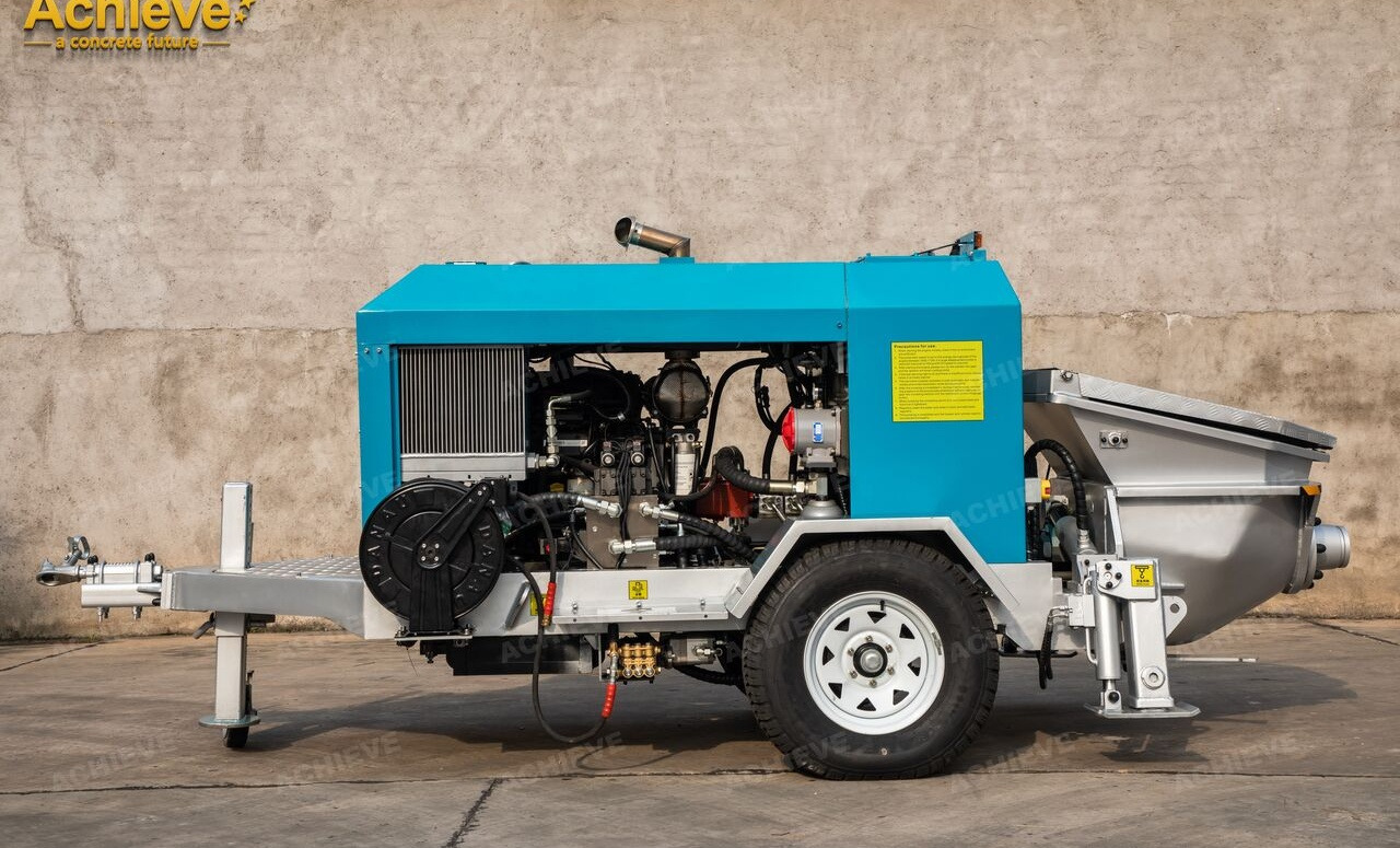 Pompe à béton stationnaire neuf ACHIEVE New  AP300-TDE European Version 【ACHIEVE】100% BRAND NEW !!!: photos 15