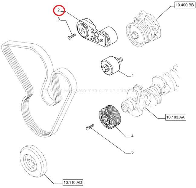 FPT IVECO CASE Cursor11 F3GFE613A B001 5801863562 EXHAUST MANIFOLD 504027315 Belt Tensioner 504046191 - Tendeur de courroie: photos 4 FPT IVECO CASE Cursor11 F3GFE613A B001 5801863562 EXHAUST MANIFOLD 504027315 Belt Tensioner 504046191 - Tendeur de courroie: photos 4