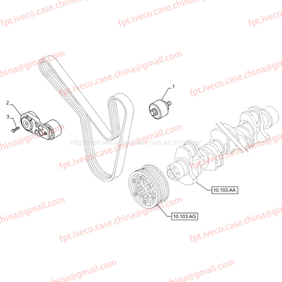 FPT IVECO CASE Cursor9 F2CFE614A*B041/F2CGE614F*V004 5802431166 TIGHTENING WHEEL504315786 - Tendeur de courroie: photos 3 FPT IVECO CASE Cursor9 F2CFE614A*B041/F2CGE614F*V004 5802431166 TIGHTENING WHEEL504315786 - Tendeur de courroie: photos 3