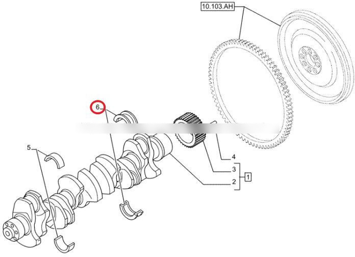 OEM Engine Cursor11 F3GFE613A B001 5801863562 Crankshaft tile with thrust plate F8099140 F8099141 - Vilebrequin pour Camion: photos 2 OEM Engine Cursor11 F3GFE613A B001 5801863562 Crankshaft tile with thrust plate F8099140 F8099141 - Vilebrequin pour Camion: photos 2