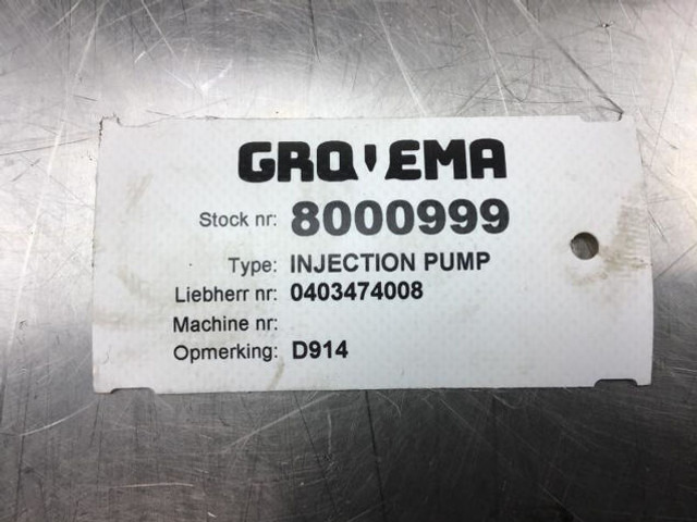 Bosch Fuel Injection Pump D914 - Pompe à carburant: photos 3 Bosch Fuel Injection Pump D914 - Pompe à carburant: photos 3