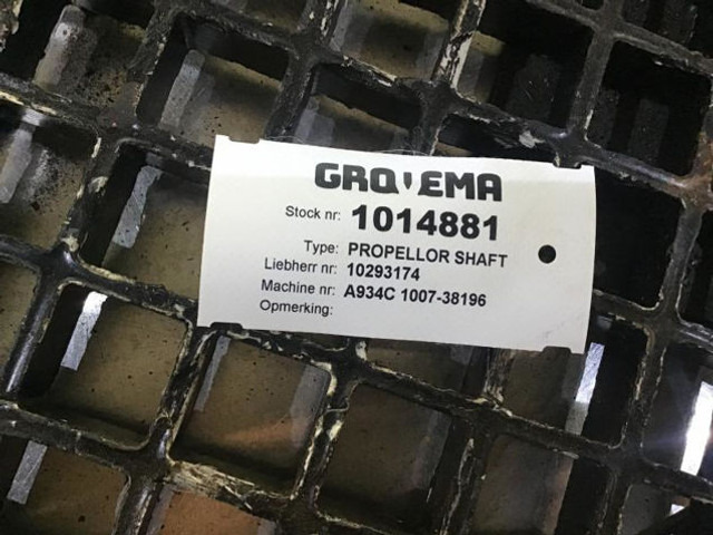Liebherr Propeller Shaft - Demi arbre: photos 2 Liebherr Propeller Shaft - Demi arbre: photos 2
