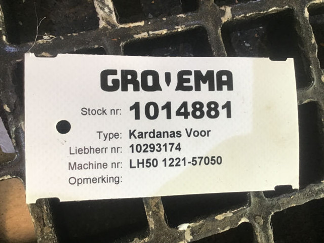 Liebherr Propeller Shaft - Demi arbre: photos 4 Liebherr Propeller Shaft - Demi arbre: photos 4