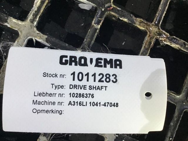 Liebherr Propellor Shaft - Demi arbre: photos 2 Liebherr Propellor Shaft - Demi arbre: photos 2