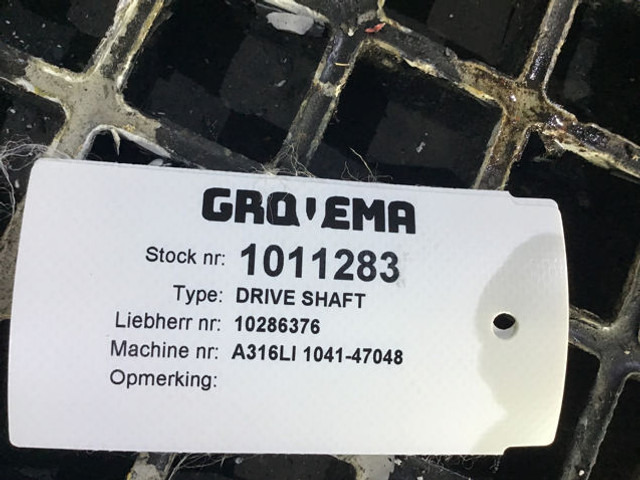 Liebherr Propellor Shaft - Demi arbre: photos 4 Liebherr Propellor Shaft - Demi arbre: photos 4