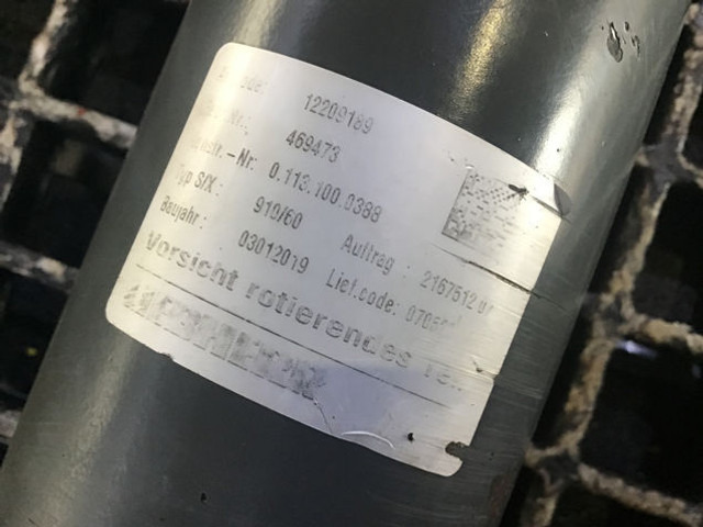 Liebherr Propellor Shaft - Demi arbre: photos 2 Liebherr Propellor Shaft - Demi arbre: photos 2