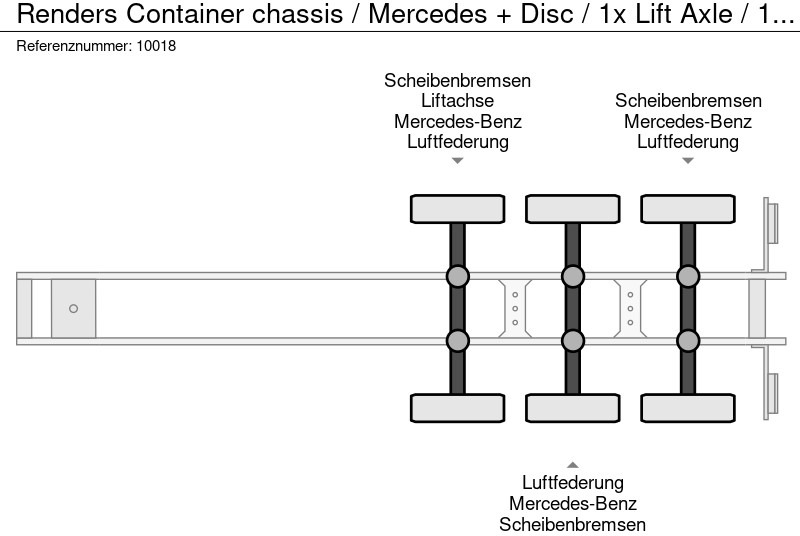 Renders Container chassis / Mercedes + Disc / 1x Lift Axle / 1x Extendable — crédit-bail Renders Container chassis / Mercedes + Disc / 1x Lift Axle / 1x Extendable: photos 8