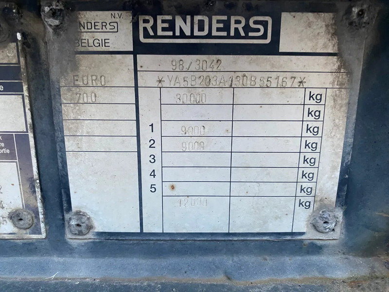 Semi-remorque porte-conteneur/ Caisse mobile Renders Euro 700 / Container Chassis / 20 FT: photos 10