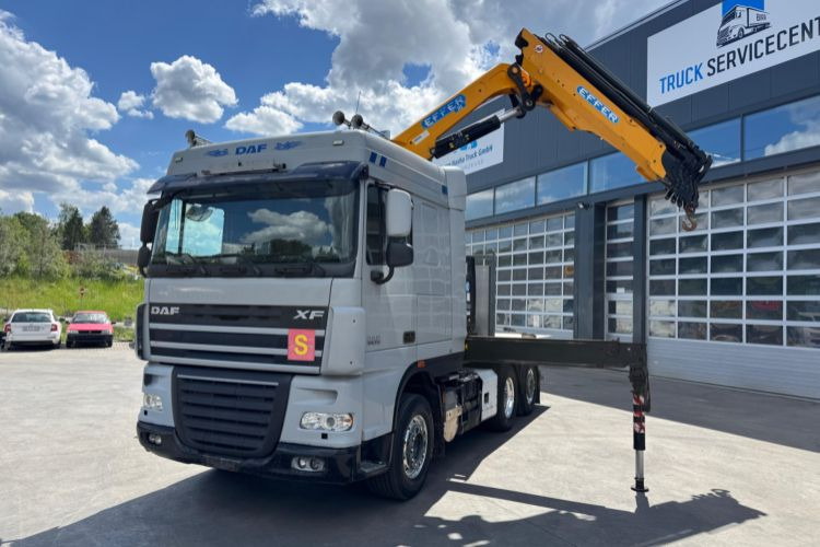 DAF XF510 Effer 255-5 6x2 SZM/Pritsche - Camion grue: photos 1 DAF XF510 Effer 255-5 6x2 SZM/Pritsche - Camion grue: photos 1