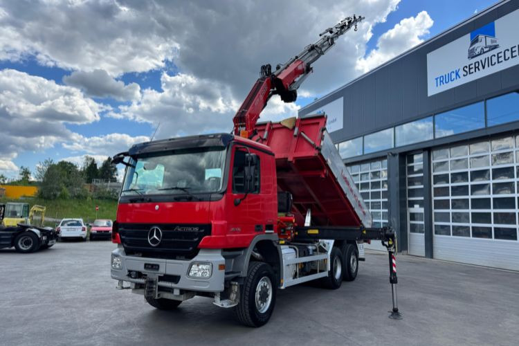 Mercedes-Benz Actros 2646 6x4/4 Fassi 275-8 Kipper - Camion grue: photos 2 Mercedes-Benz Actros 2646 6x4/4 Fassi 275-8 Kipper - Camion grue: photos 2