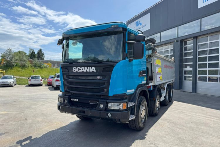 Camion benne Scania G450 8x4 Abschiebemulde (no tipper): photos 1