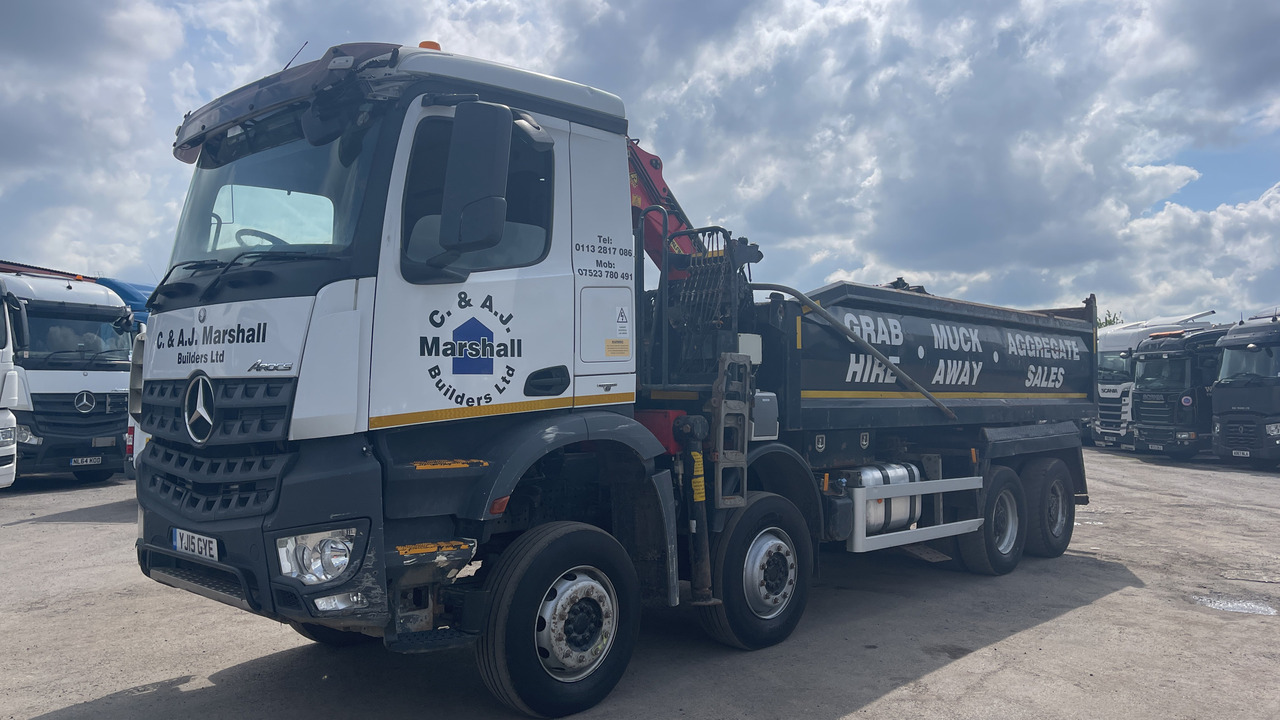 MERCEDES-BENZ AROCS  3240 - Camion benne, Camion grue: photos 2 MERCEDES-BENZ AROCS  3240 - Camion benne, Camion grue: photos 2