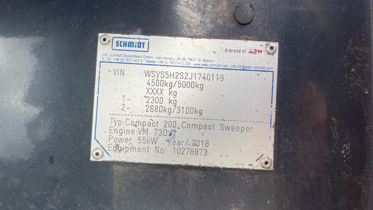 Balayeuse de voirie SCHMIDT COMPACT 200: photos 9