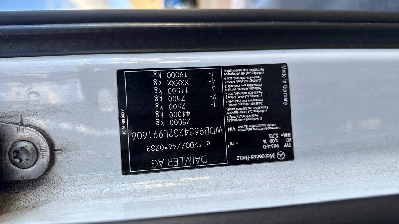 Tracteur routier MERCEDES-BENZ ACTROS 2545: photos 12 Tracteur routier MERCEDES-BENZ ACTROS 2545: photos 12