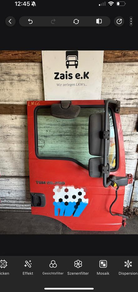MAN TGM Beifahrertür Rot Spiegel Innenverkleidung LN 66 - Portière et pièces pour Camion: photos 1 MAN TGM Beifahrertür Rot Spiegel Innenverkleidung LN 66 - Portière et pièces pour Camion: photos 1