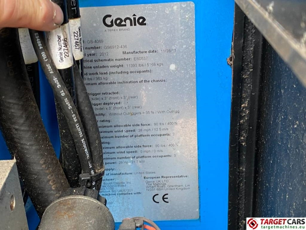 Nacelle ciseaux Genie GS-4069 RT LPG 4x4 Scissor Work Lift 1412cm: photos 10