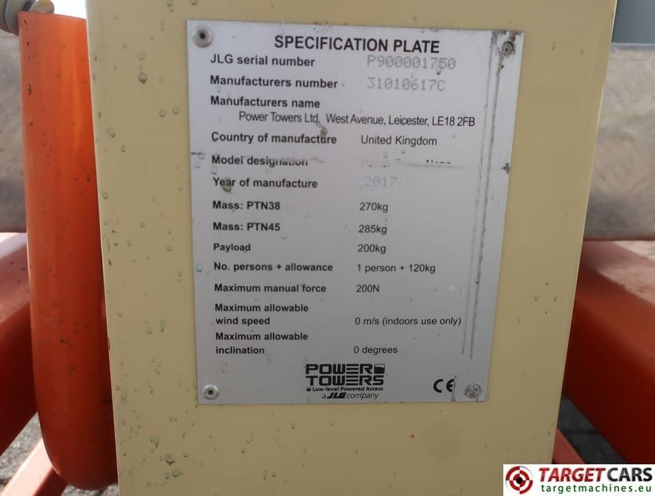 Nacelle JLG Power Tower Nano 830P Vertical Lift 450cm: photos 10