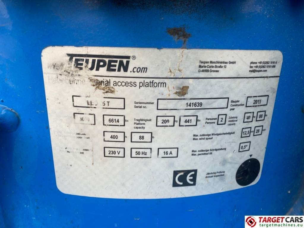 Nacelle télescopique Teupen Leo 25T Tracked HyBrid Telescopic Boom Lift 2500cm: photos 10