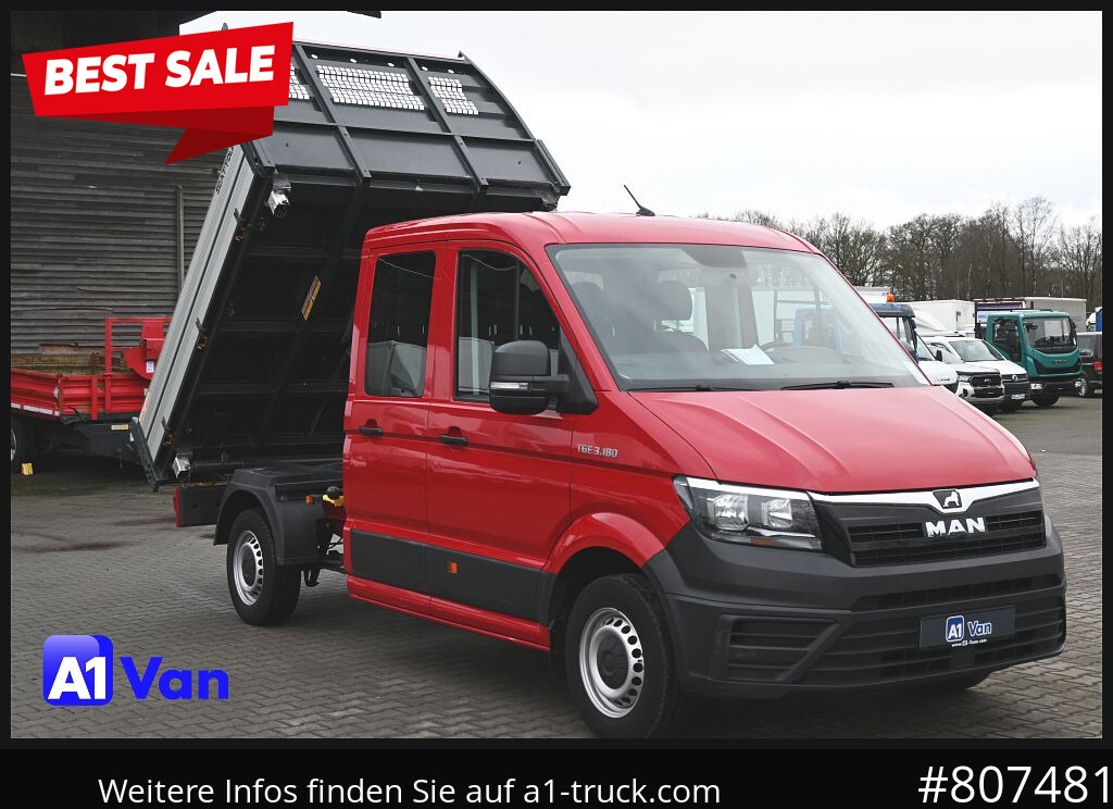 MAN TGE 3.180 Doka Kipper,Klima, AHK, Tüv Neu - Camion: photos 1 MAN TGE 3.180 Doka Kipper,Klima, AHK, Tüv Neu - Camion: photos 1