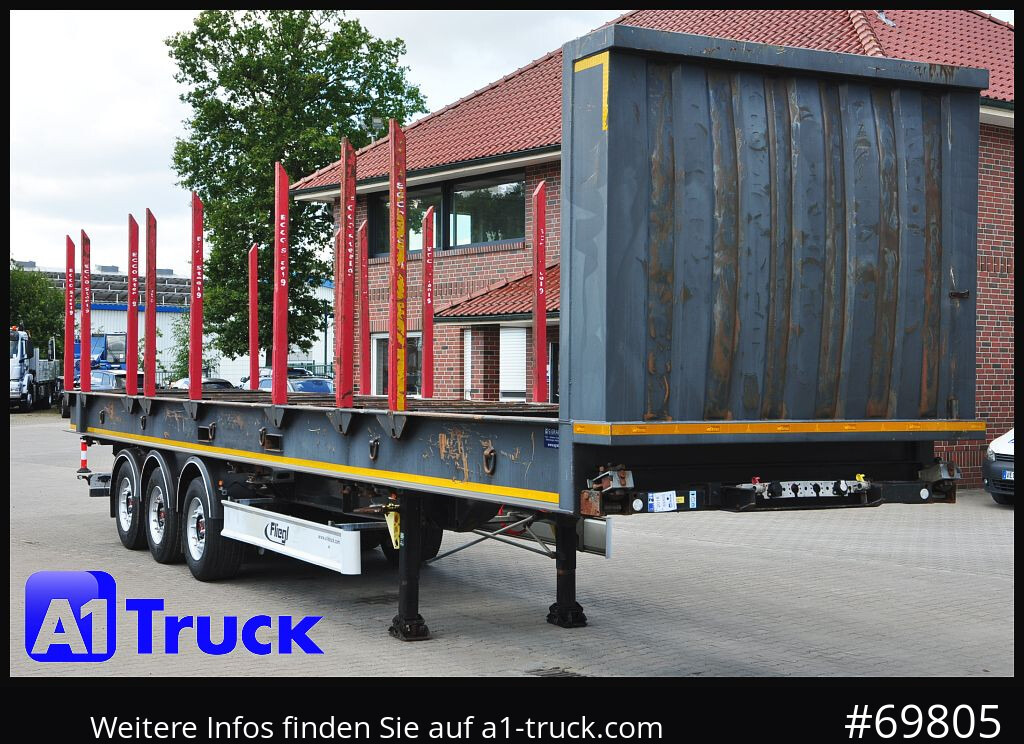 FLIEGL SDS01, Langholz, Containeraufbau, Liftachse, - Semi-remorque grumier: photos 1 FLIEGL SDS01, Langholz, Containeraufbau, Liftachse, - Semi-remorque grumier: photos 1