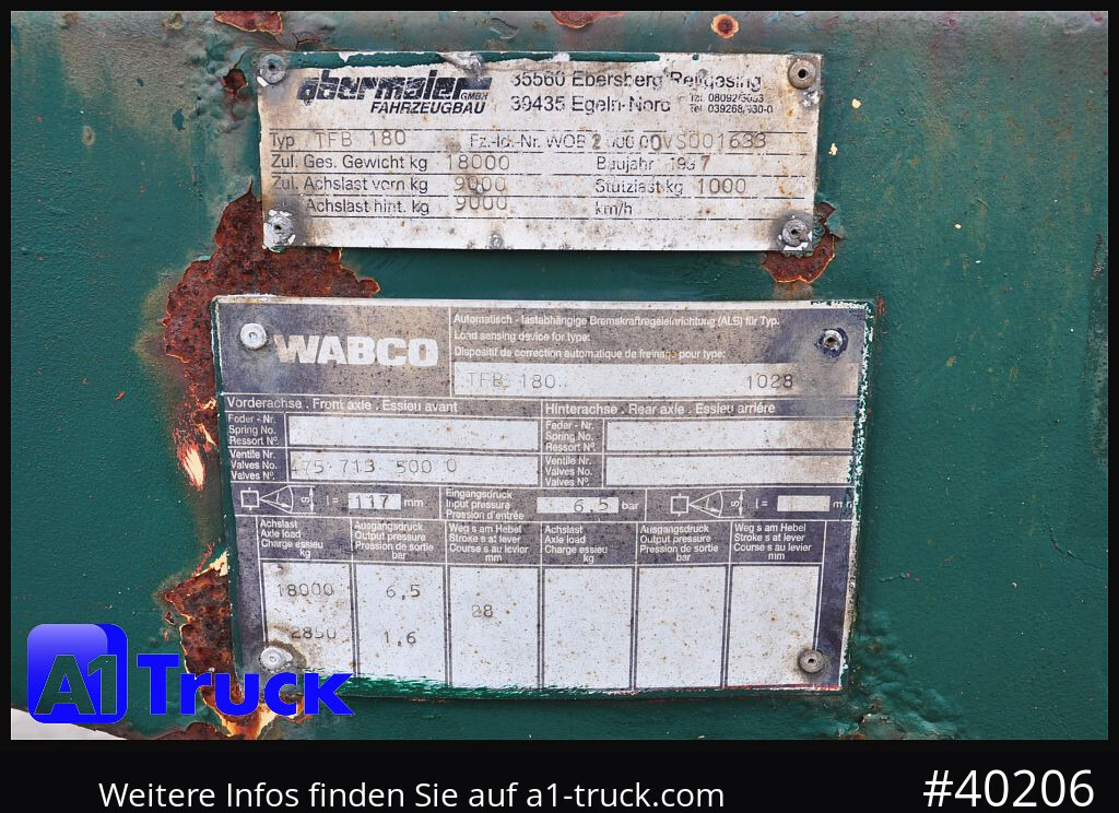 GOLDHOFER Ballast Anh. Obermaier, 18 tonnen, - Remorque plateau: photos 5 GOLDHOFER Ballast Anh. Obermaier, 18 tonnen, - Remorque plateau: photos 5