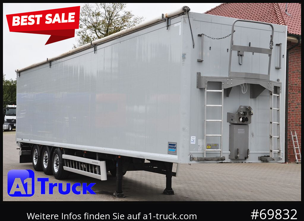 KNAPEN K100, HD Heavy Duty, 90m³, - Semi-remorque à fond mouvant: photos 1 KNAPEN K100, HD Heavy Duty, 90m³, - Semi-remorque à fond mouvant: photos 1