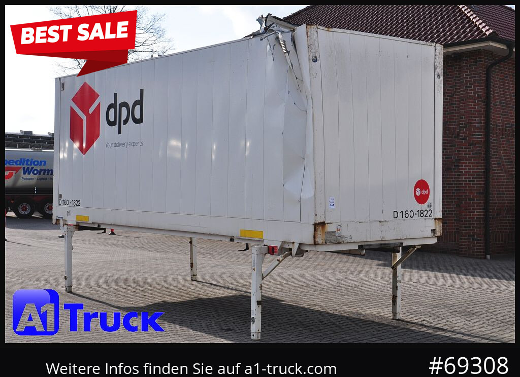 KRONE WB BDF 7,45 Koffer, 2770mm innen, beschädigt - Carrosserie fourgon: photos 1 KRONE WB BDF 7,45 Koffer, 2770mm innen, beschädigt - Carrosserie fourgon: photos 1